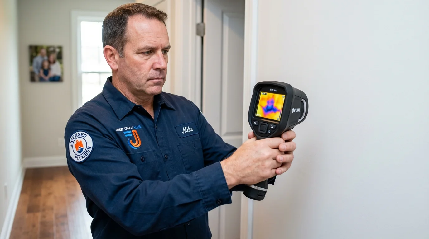 Thermal imaging leak detection by Johns Plumbing LLC in Bowdon